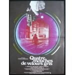 4 mouches de velours gris - film 1971 dario argento - affiche de cin�ma originale - 40x60 cm - original ...