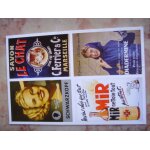 4 photos d'affiches , mir, diadermine, shwarzkopf, et le chat