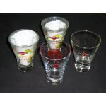 4 verres tulipe martini
