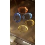 5 cendriers en cristal