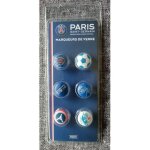 6 marqueurs de verre paris saint - germain 2016