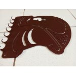 Accroche - cl�s, d�cor en m�tal, casque de pompier