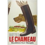 Affiche bottes le chameau doubles cuir souple