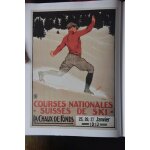 Affiche courses nationales de ski 1913 Affiche courses nationales de ski 1913