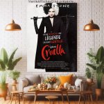 Affiche  cruella  disney / 120x160cm / plie