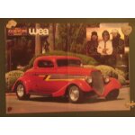 Affiche double poster photo   toyota pick - up vil' toyot' / ford coup zz top   - rod et custom