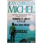 Affiche jean christian michel, unique r�cital 1979