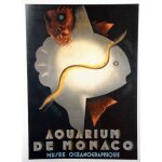 Affiche monaco aquarium