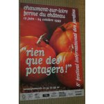 Affiche / poster du festival international des jardins de chaumont sur loire 1999 / 8e edition  rien ...