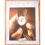 Affiche publicitaire 60x44 montres michel herbelin paris cr�ateur horloger bon etat & tr�s rare