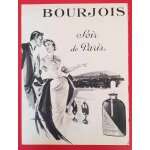 Affiche publicitaire de presse bourjois - soir de paris (1953) Affiche publicitaire de presse bourjois - soir de paris (1953)
