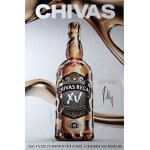 Affiche publicitaire roule whisky chivas 15 (design dolly cohen) 120x175 cm