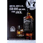 Affiche publicitaire roule whisky jack daniel's (150 ans) 120x175 cm