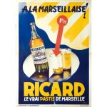 Affiche ricard pastis de marseille