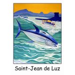 Affiche saint jean de luz basque socoa