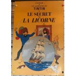 Affiche tintin et milou, le secret de la licorne, herg�, bd, bande dessin�e