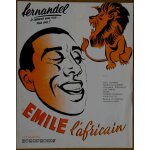 Affichette film emile l'africain