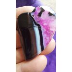 Agate coeur pendentif rose et noir. 5. 5 cm. magnifiques couleurs avec cristal. une des plus jolies pierres ... Agate coeur pendentif rose et noir. 5. 5 cm. magnifiques couleurs avec cristal. une des plus jolies pierres ...