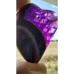 Agate coeur pendentif violet et noir. 4. 8 cm. magnifiques couleurs avec cristal, une des plus belles ... Agate coeur pendentif violet et noir. 4. 8 cm. magnifiques couleurs avec cristal, une des plus belles ...