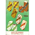 Agenda année 1962. cafe zama bureau des commandes, paris Agenda année 1962. cafe zama bureau des commandes, paris