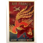 Air france - orient - extr�me - orient - jean dore - 10x15cm - carte postale