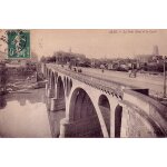 Albi - le pont neuf et le lyc�e - oblit�r�e 1910 - ref 020 122