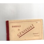 Album de 9 jolies cartes postales noir et blanc du barrage de genissiat - ain editions d'art b l