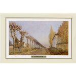 Alfred sisley (1840 - 1899),  la route vue du chemin de s�vres  (1873), mus�e d'orsay a paris (photographie ...