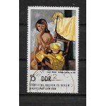 Allemagne 1974 : tableau du mus�e de berlin : wilhem lachnit : jeune fille r�fl�chissant, environ 1950 ...