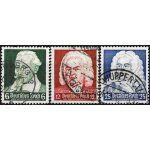 Allemagne, 3�me reich 1935, belle s�rie timbres yvert 532, 533, 534, 350 ans de la naissance compositeur ...