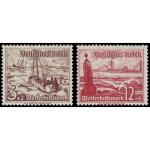 Allemagne, 3�me reich 1937, beau bloc neuf * timbres yvert 594 & 599, au profit du secours d'hiver, canot ...