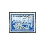 Allemagne, 3�me reich - 1939, tr�s beau timbre neuf * * luxe yvert 649, f�d�ration des postiers, construction ...