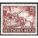 Allemagne, 3�me reich 1943, tr�s beau timbre neuf * * luxe yvert 754, journ�e des h�ros, artilleurs, ...