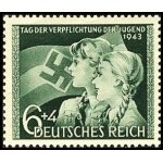 Allemagne, 3me reich 1943, trs beau timbre neuf * * luxe yvert 760, serment des jeunesses hitlriennes, ...