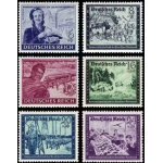 Allemagne, 3�me reich 1944, tr�s belle s�rie neuve * * luxe timbres yvert 805 806 807 808 809 810 f�d�ration ...