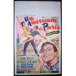 Un am?ricain ? paris - an american in paris * vincente minnelli - film de 1951 - affiche de cinema belge ...