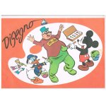 Ancien carnet de dessin mickey, donald