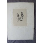 Ancien dessin sur carton sign� h vogel n 2a