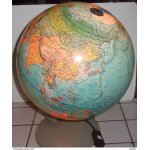 Ancien globe lumineux terrestre scan globe