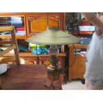 Ancien lustre cuivre laiton ancienne lampe petrole Ancien lustre cuivre laiton ancienne lampe petrole