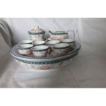 Ancien service a th� avec bassine pour tenir au chaud