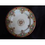 Ancienne assiette dcorative faence / blason tudor h & c