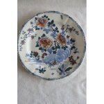 Ancienne assiette murale d�cor poule et fleurs