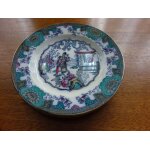 Anciennes assiettes en porcelaine de canton, chine.