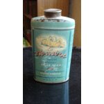 Ancienne boite metal tole talc poudre la doucine , ca 1940. Ancienne boite metal tole talc poudre la doucine , ca 1940.