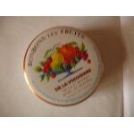 Ancienne boite m�tallique bonbons aux fruits  la vosgienne