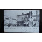 Ancienne carte postale cpa anime  cognac - place saint martin , ca 1900.