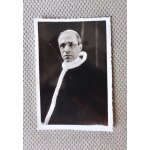 Très ancienne image pieuse, image religieuse photo pape pie xii de face en noir et blanc. 9 cm x 6 cm. ...