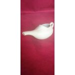 Ancienne pipette en porcelaine blanche longueur 15 cm