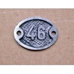 Ancienne plaque fonte num�ro 46